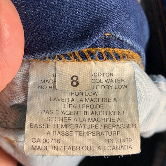 VTG 90s Jax Sport High Waist Jeans 8 Baggy Straight Leg, Medium Wash Taper Leg - Picture 12 of 13